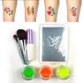 Non toxic waterproof Temporary body glitter tattoo kit